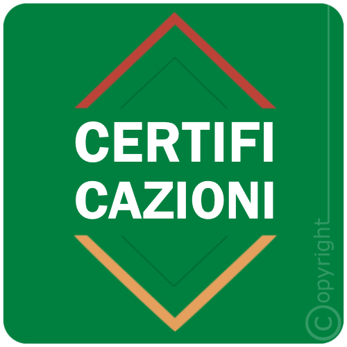 CERTIFICAZIONI